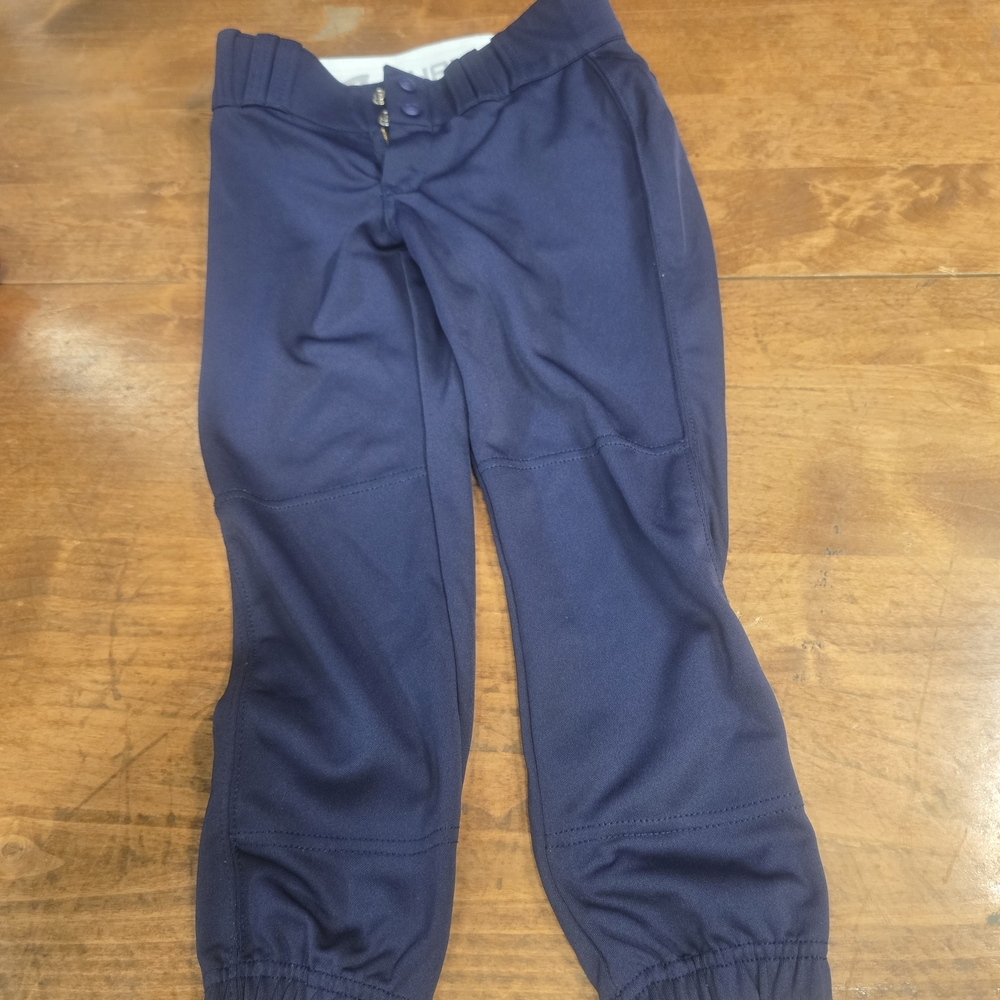 Champro Girls Softball Pants Size Large Navy pre Owned Good Condition!